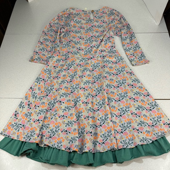 Matilda Jane Joanna Gaines Dress With Ruffled Hem - Floral Print - Size Large - Picture 2 of 7